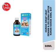 [PMG PHARMACY] Hurix's Sirap Ubat Demam & Selsema Untuk Kanak-Kanak 60ml Bot