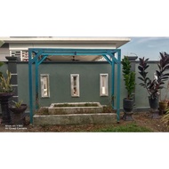 PERGOLA / ARCH saiz 4' x 4' x 6'6" - SESUAI UNTUK TANAMAN POKOK MENJALAR. GARDEN ARCH, PINTU GERBANG