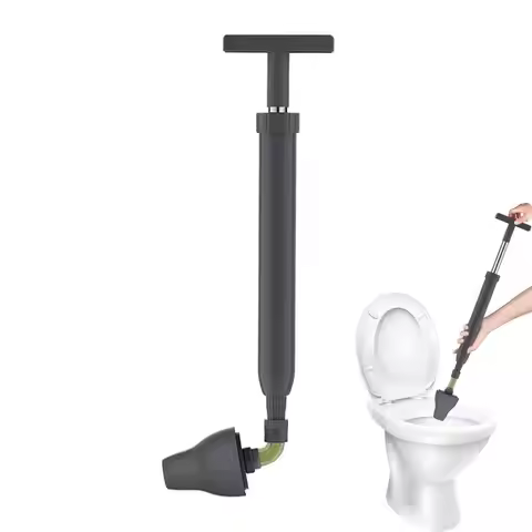 Toilet Bowl Plunger Toilet Clog Remover High Pressure Drain Plunger Plumber Helper Clog Remover For 