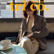 Small Suit Jacket Women Korean Version Loose 2023 Spring Autumn British Style Gray Short plus size T