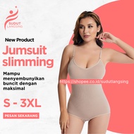 Korset Pelangsing Pengecil Perut Buncit Badan BODYSUIT  Wanita Jumbo Big Size Bodisuit Bodysuits Jum