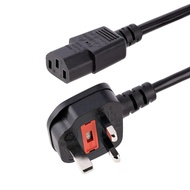 StarTech.com 6ft (1.8m) UK Computer Power Cable, 18AWG, BS 1363 to C13, 10A 250V, Black Replacement 