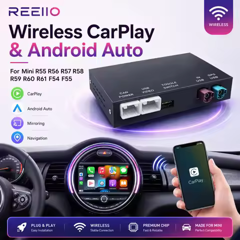 Wireless CarPlay Android Auto for BMW Mini R55 R56 R57 R58 R59 R60 R61 F54 F55 F56 F57Clubman Countr