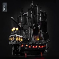 Remote Control LED Lighting Kit Compatible with Lego Captain Jack Sparrow's Pirate Ship 10365 (No Mo