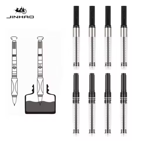 Jinhao Ink Converters Fountain Pen Screw Type 3.4/2.6mm Caliber Ink Absorption For 82/100 X159 Offic