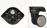 Luggage Wheel Replacement Silent Wheel Travel Repair Bag Parts Universal Wheel for Carry-On Bag Red 