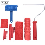 [Torribaly]Wood Grain Tool Set 6Pcs 7 inch Graining Painting Tool Wood Texture Paint Roller Wood Pat