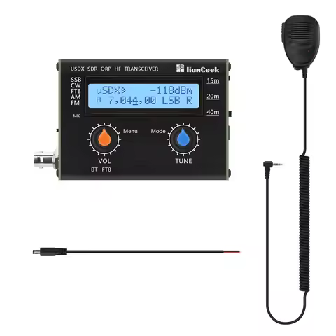 HAMGEEK USDX-FT8 5W UsDX SDR QRP Transceiver QCX-SSB to SSB 15m/20m/40m 3-Band All Mode HF Transceiv
