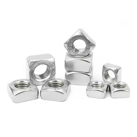 304 A2 Stainless Steel M3 M4 M5 M6 M8 M10 M12 Square Nuts Din557