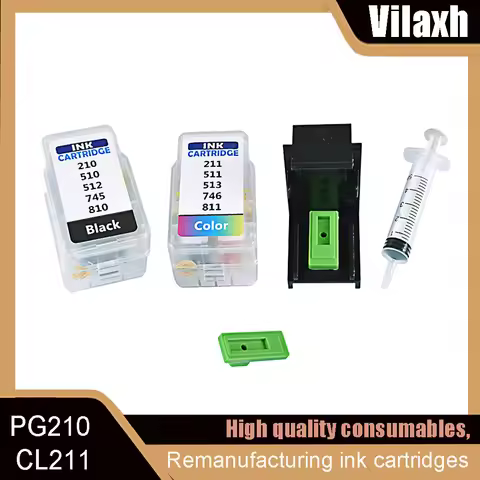 For Canon PG210 210XL CL211 211XL Smart Cartridge For Canon Pixma iP2700 iP2702 MP240 MX330 MX340 MX