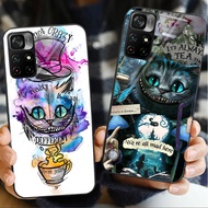 Alice in Wonderland 05 Glass Phone Case For POCO F3 F4 F5 M3 M4 M5 M6 4G X3 X4 GT NFC X5 X6 PRO 5G