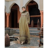 LAKSMEE abaya olive cobalt blue