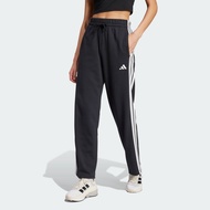 adidas Lifestyle Essentials 3-Stripes Open Hem French Terry Pants Women Black JW7182
