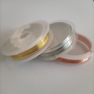 Kawat Tembaga Aksesoris Kerajinan DIY Aluminum 0.4 0.5 0.6 0.8 PerRoll