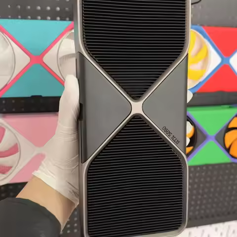 3D Printed RTX 5090 Graphics Card Model, 1 1 Scale Desktop Display for Nvidia FE Pegboard