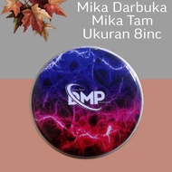 Mika Darbuka 8 inch Purple Flash Motif