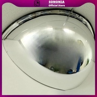 [SONONIA] Half Dome Mirror Half Convex Mirror Wall Mount Blind Spots Security 180 Degree