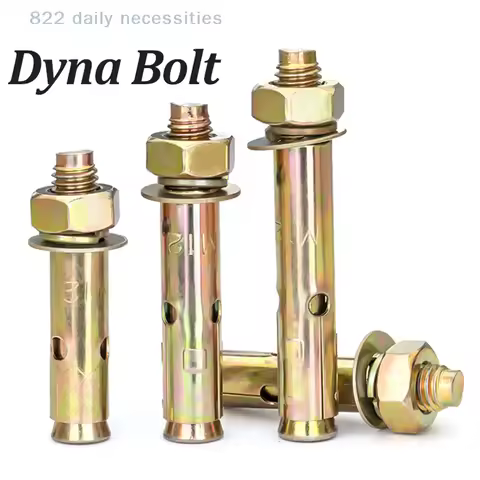 convenient10pcs Dyna Bolt/ Expansion Bolt/ Dynabolt/ Concrete Anchor Bolt 1/4" 5/16" 3/8" 1/2"