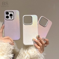 With Magnetic Leather Case Yellow Pink Gradient Laser Suitable For iPhone 16 15 14 13 Pro Max i15 i1