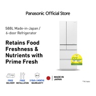 Panasonic Premium MIJ Made In Japan 6-Door Refrigerator NR-F603GT-WS