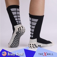 Super Grips Anti Slip Non Skid Sports Socks Adults Men Women Stoking Sukan [Shoe Size UK 5 - 8.5]