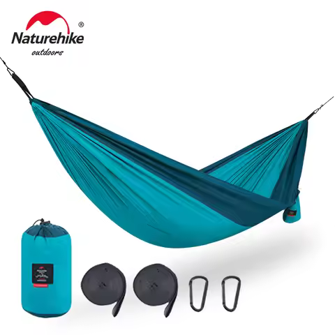 Naturehike Hammock Ultralight 2 Person Hammock Tear Resistance Hanging Bed Portable Hunting Hammock 