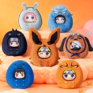 EAKI Naruto Shippuden Chibi Series Plush Blind Box Naruto Sasuke Vinyl Keychain Figures Collectible 