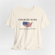 Charlie Kirk Tribute Shirt, Great American Patriot Top, RIP Charlie Kirk Shirt