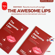 [2 Packs ] The Awesome Lips -- Instant Lip Filler  เเผ่นแปะ ลิปฟิลเลอร์ บำรุงและฟื้นฟูริมฝีปากนุ่มชุ