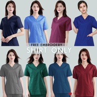 💥READY STOCK💥  BAJU SCRUB MEDICAL SCRUB SUIT Doctor 's Scrub FOR WOMEN / TOP ONLY