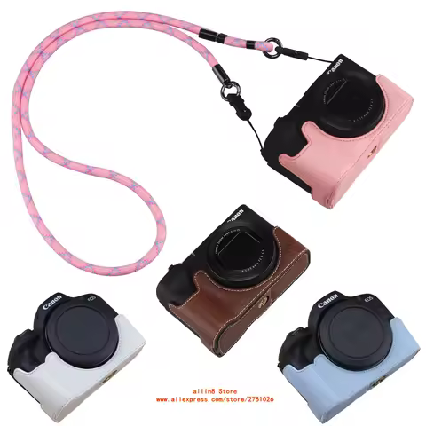 for canon R100 R50 PowerShot V1 pu Camera bag shell, face clip, handle, bottom support, protective c