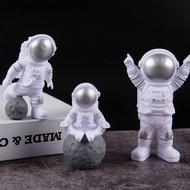 factoryoutlet2.sg 3pcs Astronaut Figurines Plastic Sculpture Modern Home Decor Miniatures Table Ornaments Cosmonaut Figure Home Decorative Hot