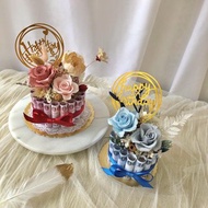 有錢花蛋糕 4吋/6吋 永生花 鈔票拿掉變桌花 生日 禮物