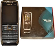 Nokia E51-1 with Camera 130MB Factory Unlocked 3G Cell Phone (White Silver) - Made in Finland - Inte