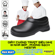 GIÀY CHỐNG TRƯỢT SIÊU NHẸ ĐI NHÀ BẾP PHÒNG SẠCH HESTIA ( 1 ĐÔI )
