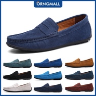 ORNGMALL 10 Color Mens Casual Leather Shoes Business Formal Shoes Lazy Shoes Fashion Genuine Leather
