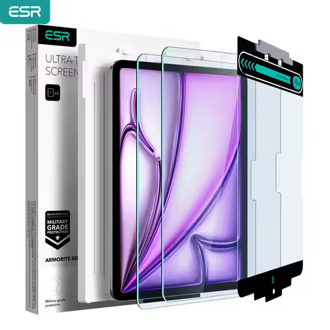 ESR 2Pack Armorite Screen Protector for iPad Pro 11/13/12.9 Glass Film for iPad Air 5th/4th Gen Air 