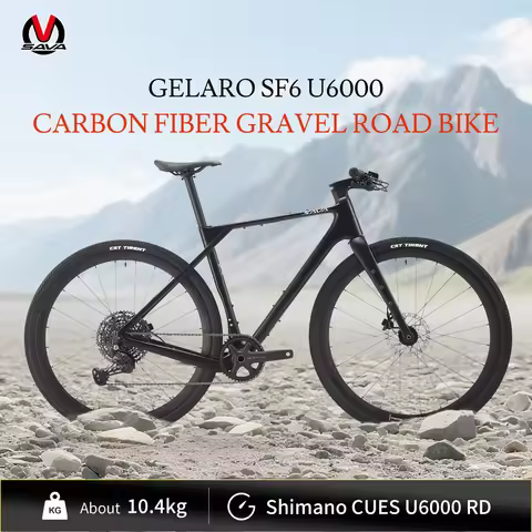 SAVA SF6 Carbon Fiber Gravel Road Bike All Terrain Suitable Off-Road Flat Handlebar Road Bicycle Oil
