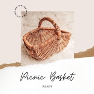 BIG Picnic Basket Rattan Picnic Basket Picnic Basket/ Rattan Basket/