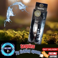 Sequins road ya fishing spoon lure/ umpan gewang sudu/ fishing bait/ umpan pancing