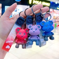 3D Bearbrick Exquisite Cute Crystal Keychain Doll Kaws Couple PVC 可爱水晶暴力熊情侣钥匙扣钥匙圈