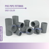 PVC Pipe Fittings Elbow Tee Socket Paip Penyambung Corner L T Valve Cap Connector