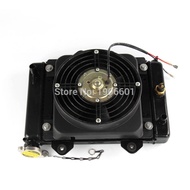 150cc 200cc 250cc Water cooling engine cooler Radiator cooling &amp; 12v FAN FOR moto Quad 4x4 ATV UTV parts