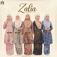 ZALIA KEBARUNG batik ironless nursing zip by Aisymom material sutera dobby kebaya labuh klasik baju 