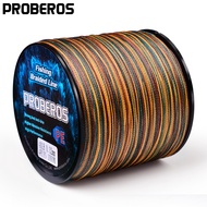4-piece Fishing Line, PE Weaving, Strong Horse Camouflage Line, 300, 500, 1000 Meters Fishing Line, Suitable for Main Line of Rock and Sea Fishing