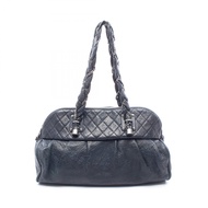 【二手】香奈兒 (Chanel) CHANEL 女士編織大號黑色皮革手提包 Lady Braid Large Tote 女款二手 B