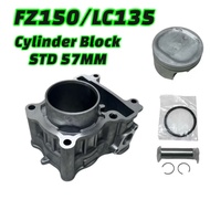 FZ150 BLOCK SET 57MM LC135 135LC LC 4S FZ Y15 PISTON SET BLOCK 57MM RACING CYLINDER BLOCK PISTON RIN