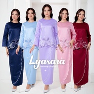 ❆NEESTYLE LYASARA  Baju Raya 2024 Baju Kurung Kedah Moden Sulam Pastel Baju Kurung Tunang Nikah Sanding Kenduri♭