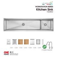 LEVANZO Workstation Series Kitchen Sink 18248SG