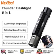 Nextool Outdoor Torchlight Flashlight  6 In 1 Thunder Flashlight Zoomable Camping Hiking Flashlight 